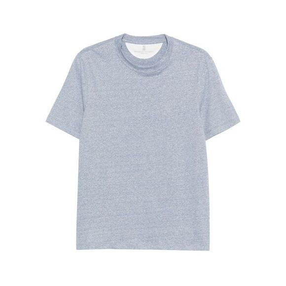 Brunello Cucinelli Men Linen Blend T-Shirt
